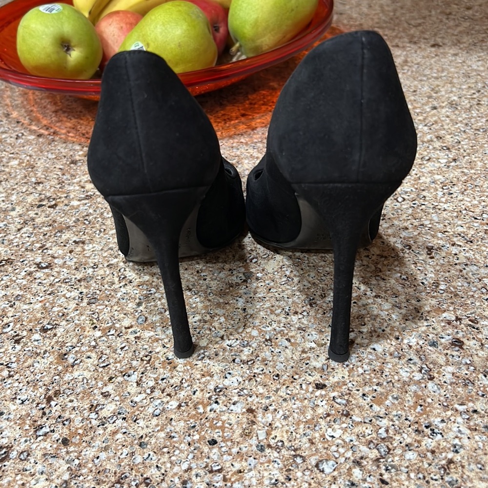 Stuart Weitzman Black Suede Heels - Picture 2 of 4